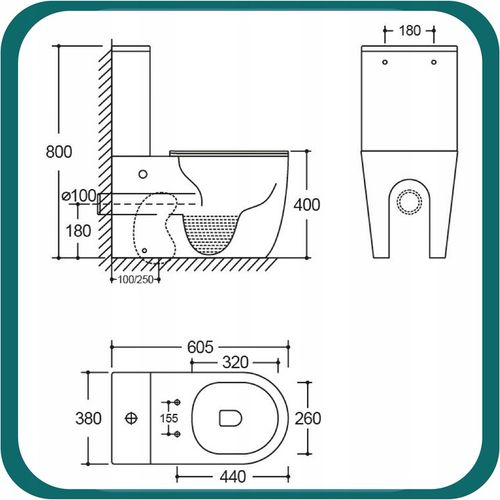 KOMPAKT WC NAUTILIUS LAVITA BEZRANTOWHY BIAŁY WYPINANA DESKA WOLNOOPADAJĄCA na Arena.pl