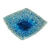 Ręcznie Robiona Miseczka Ceramiczna Turkusowa 13 cm Dekoracyjna