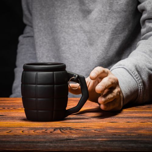 Kubek Granat 450 ml - Czarny na Arena.pl