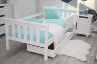 ŁÓŻKO dziecięce ASIA 80x180 białe + Materac stelaż PRODUCENT