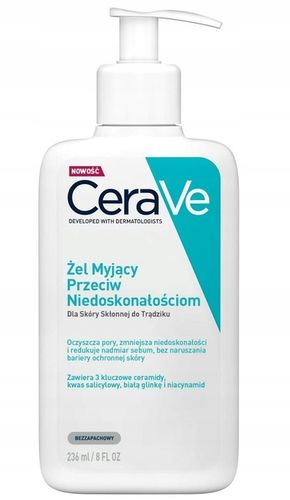 CeraVe Żel myjący przeciw niedoskonałościom 236ml na Arena.pl