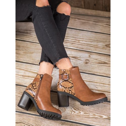Botki Na Platformie Snake Print r.36 na Arena.pl
