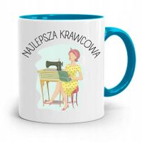 Kubek Błękitny Krawcowej Krawca Najlepsza Krawcowa Z Nadrukiem Ze Zdjęciem