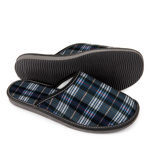 Kapcie męskie materiałowe w kratę na Arena.pl