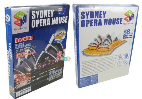 Sydney Opera House Budowla PUZZLE 3D Model na Arena.pl