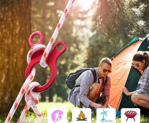 Hak Klamra do Liny Naciąg Namiotu na Biwak Na Pranie Do Lampy Kampera EDC na Arena.pl