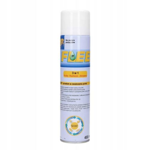SPRAY NA PCHŁY ROZTOCZA PASOŻYTY niszczy alergeny w domu Flee 400 ml na Arena.pl