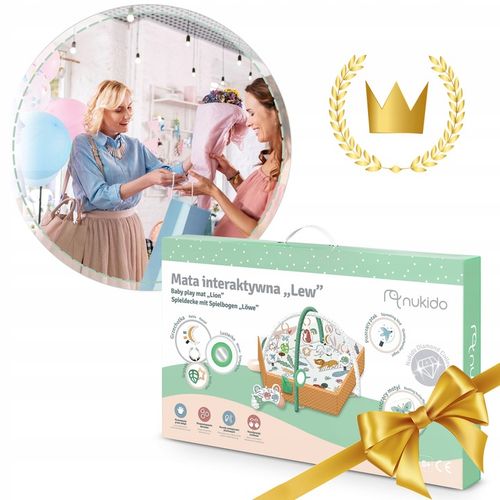 MATA EDUKACYJNA INTERAKTYWNA DWUSTRONNA SKŁADANA XXL 5w1 NUKIDO DYWAN na Arena.pl