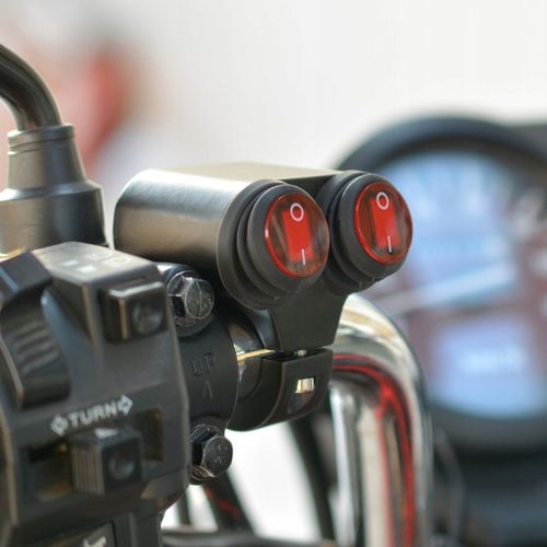 MOTOCYKLOWY 2x PRZEŁĄCZNIK WŁĄCZNIK CNC ALUMINIOWY na Arena.pl