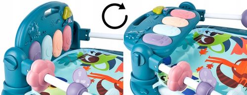 MATA EDUKACYJNA Z PIANINKIEM GRZECHOTKI GRYZAKI DLA NIEMOWLĄT DZIECI na Arena.pl