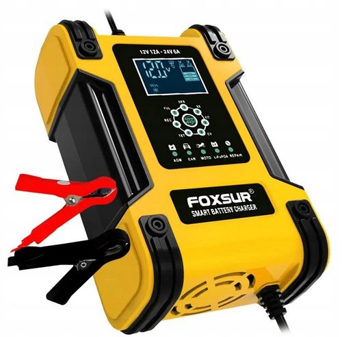PROSTOWNIK SAMOCHODOWY 12V 24V 12A NAPRAWA AKUMULATORÓW FOXSUR DO mikroproc na Arena.pl