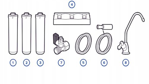 Kuchenny filtr wody pitnej pod zlew Aquaphor Kryształ A czarny kran na Arena.pl
