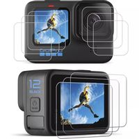 Szkło Hartowane na Ekrany Obiektyw Zestaw 3 Komplety do GoPro 12 11 10 9