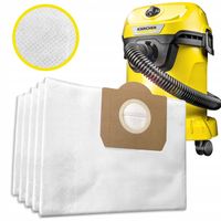 FLIZELINOWE WORKI DO ODKURZACZA KARCHER WD3 SE4001 KWD3 UNIWESALNE 5xSZTUK
