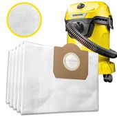 FLIZELINOWE WORKI DO ODKURZACZA KARCHER WD3 SE4001 KWD3 UNIWESALNE 5xSZTUK
