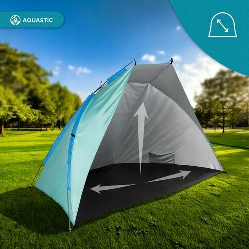 Namiot plażowy AQUASTIC Concielo turkusowy OS UPF 50+ Ochrona przed słońcem na Arena.pl