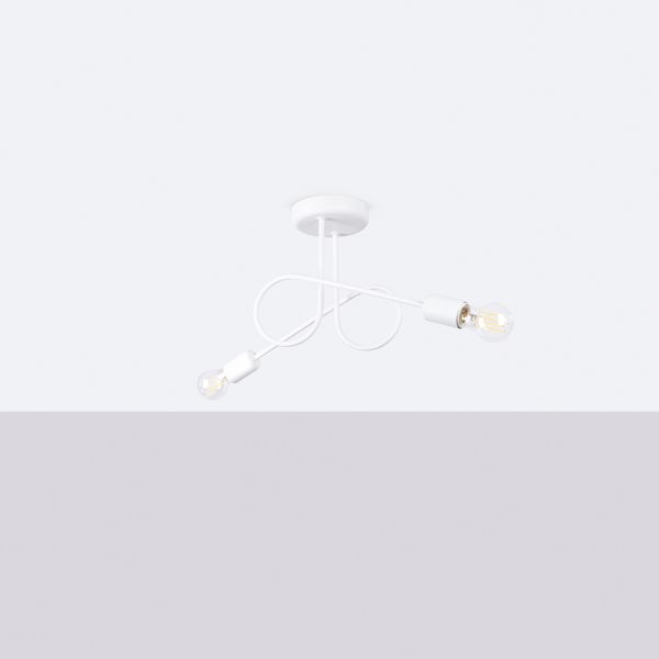 Żyrandol LOOP 2 biały zdjęcie 2