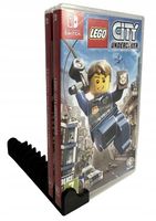 STOJAK PODSTAWKA NA GRY UCHWYT NÓŻKA NINTENDO SWITCH 10 MIEJSC CZARNA