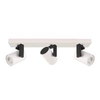 LAMPA sufitowa MOLA SPL-2846-3 WH Italux metalowa OPRAWA regulowane reflektorki plafon białe czarne