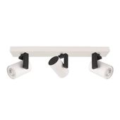 LAMPA sufitowa MOLA SPL-2846-3 WH Italux metalowa OPRAWA regulowane reflektorki plafon białe czarne