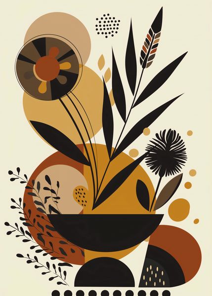 Plakat 50x70cm Ogrody Geometryczne zdjęcie 1