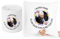 Jarosław Kaczyński Zestaw Poduszka + Skarbonka Z Nadrukiem Ze Zdjęciem