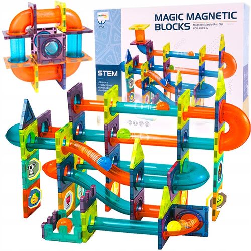 ZESTAW KREATYWNE KLOCKI MAGNETYCZNE DLA DZIECI TOR 96EL KULODROM PREZENT na Arena.pl