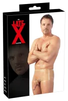 latex spodenki męskie przezroczyste s/m z anatomiczną osłoną, lateks