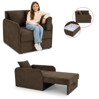 Łóżko dziecięce sofa kanapa brązowy welur sztruks Denis 3B Family Meble