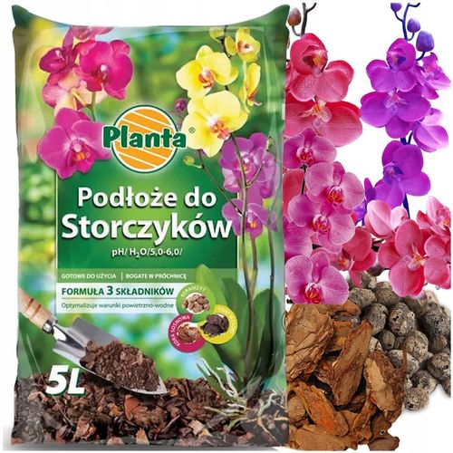 PODŁOŻE DO STORCZYKÓW ORCHIDE PLANTA KERAMZYT SUBSTRAT KORA TORF 25L na Arena.pl