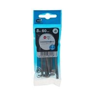 Śruba 5x60mm metryczny skok gwintu 6 szt. łeb kulisty fra