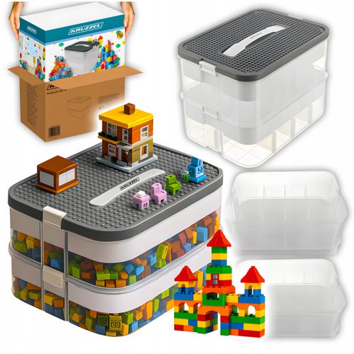 pudełko na klocki- 2 poziomy 15l kruzzel 25756 na Arena.pl