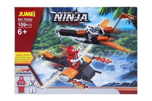 Klocki Jumei WOJOWNICY NINJA 109 elementów, 25 x 18 cm na Arena.pl