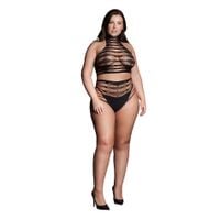 carpo xlvi - two piece with turtleneck, crop top and pantie - plus size