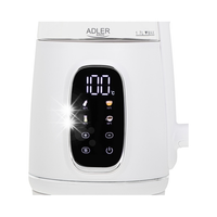 Czajnik elektryczny Adler 1,7L szklany z LED 40-100°C