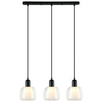 Loftowa LAMPA wisząca LAMEZIA PND-67594-3-BK+CL Italux skandynawski zwis do jadalni czarny