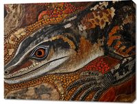 Obraz 90x70cm Oko Jaszczurki