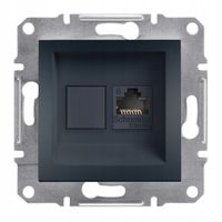 GNIAZDO KOMPUTEROWE RJ45 SCHNEIDER ASFORA ANTRACYT