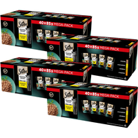 SHEBA DELICACY DROBIOWE SMAKI MOKRA KARMA DLA KOTA W GALARETCE 40X85G x 4