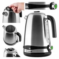 Czajnik elektryczny stalowy KEEP WARM 1,7L HYUNDAI