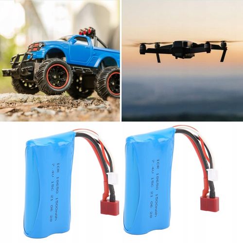 AKUMULATOR 7,4 V 1500 MAH 15C MOŻNA ŁADOWAĆ DO SAMOCHODU RC na Arena.pl