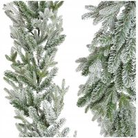 Girlanda norweska świąteczna łańcuch choinkowy 270 cm zielona ośnieżona