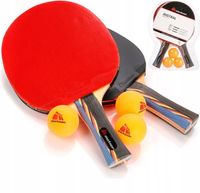 ZESTAW RAKIETKI DO TENISA STOŁOWEGO PING PONGA PALETKI PIŁECZKI