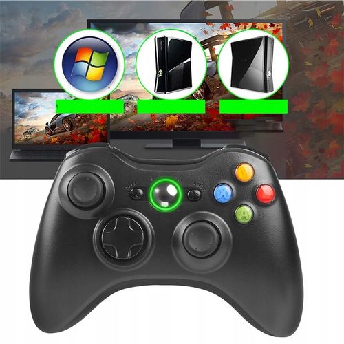 PAD do PC XBOX 360 BEZPRZEWODOWY KONTROLER + ODBIORNIK USB CZARNY na Arena.pl