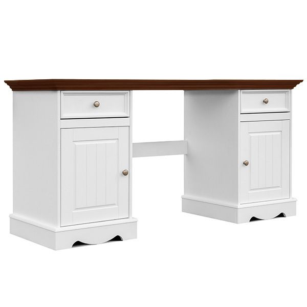 BIURKO BELLUNO BIAŁE SOSNOWE PL023B/O zdjęcie 1