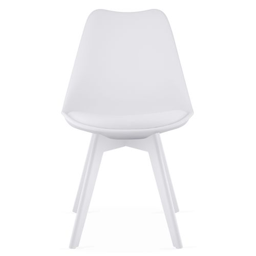 Krzesło MARK - białe / nogi białe x 4 na Arena.pl
