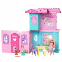 ZESTAW BARBIE CLUB CHELSEA DOMEK DLA LALKI POP-UP HOUSE + AKCESORIA