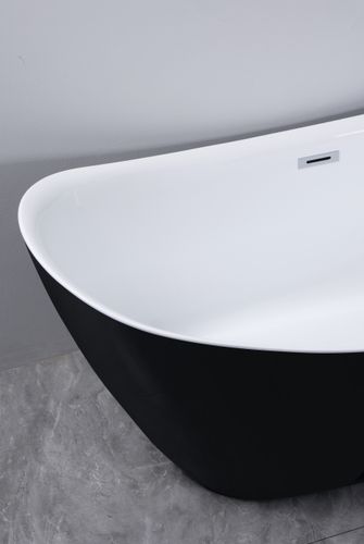 Wanna wolnostojąca Malta Czarno-biała na Arena.pl
