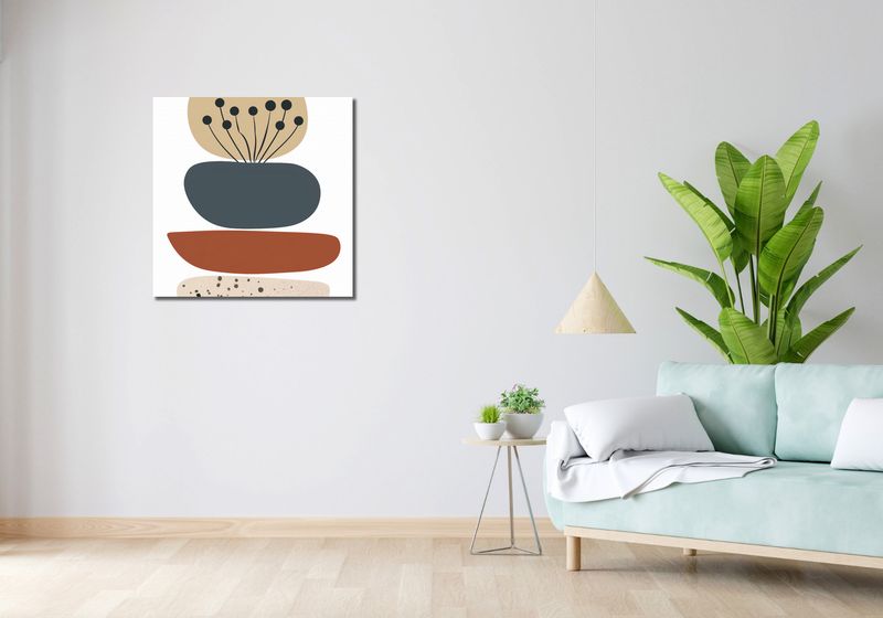 Obraz 70x70cm Organiczna Kompozycja zdjęcie 2