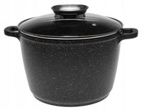 GARNEK Ceramiczny Marmurowy KOCIOŁEK Głęboki Wysoki 4l 20cm 4066